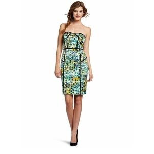 Strapless sheath dress